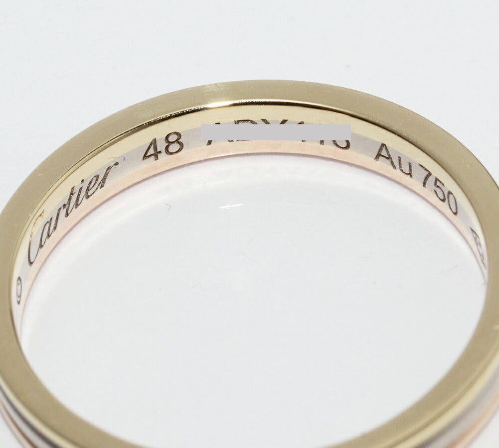 カルティエ トリニティ ヴァンドーム Au750 リング 8号