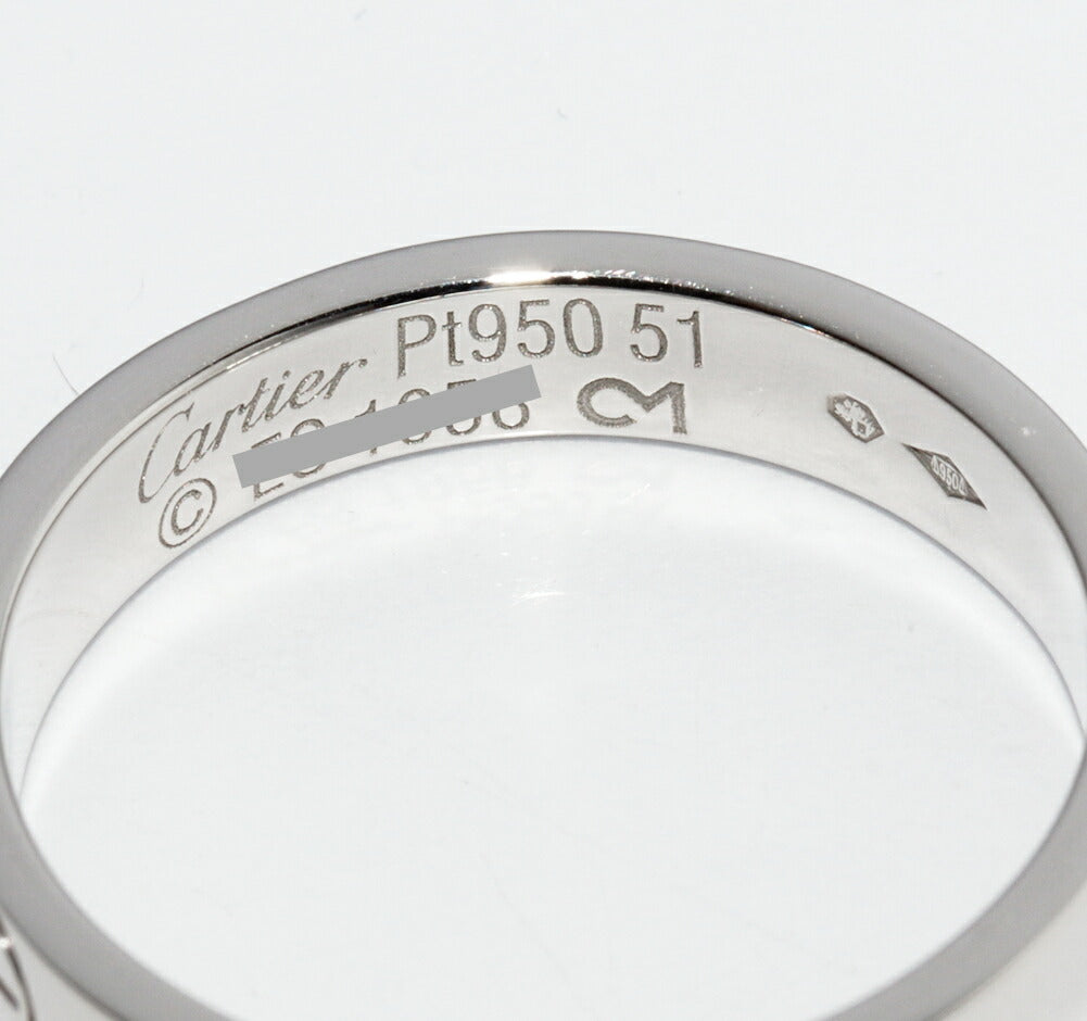 カルティエ ラブ Pt950 リング 51号