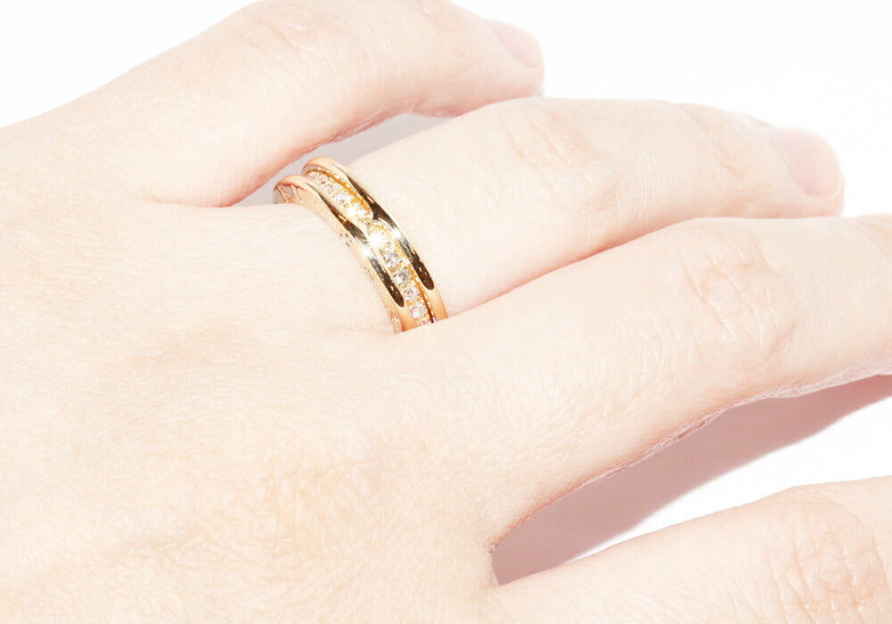 ブルガリ ビーゼロワン Au750 ダイヤ リング 51号