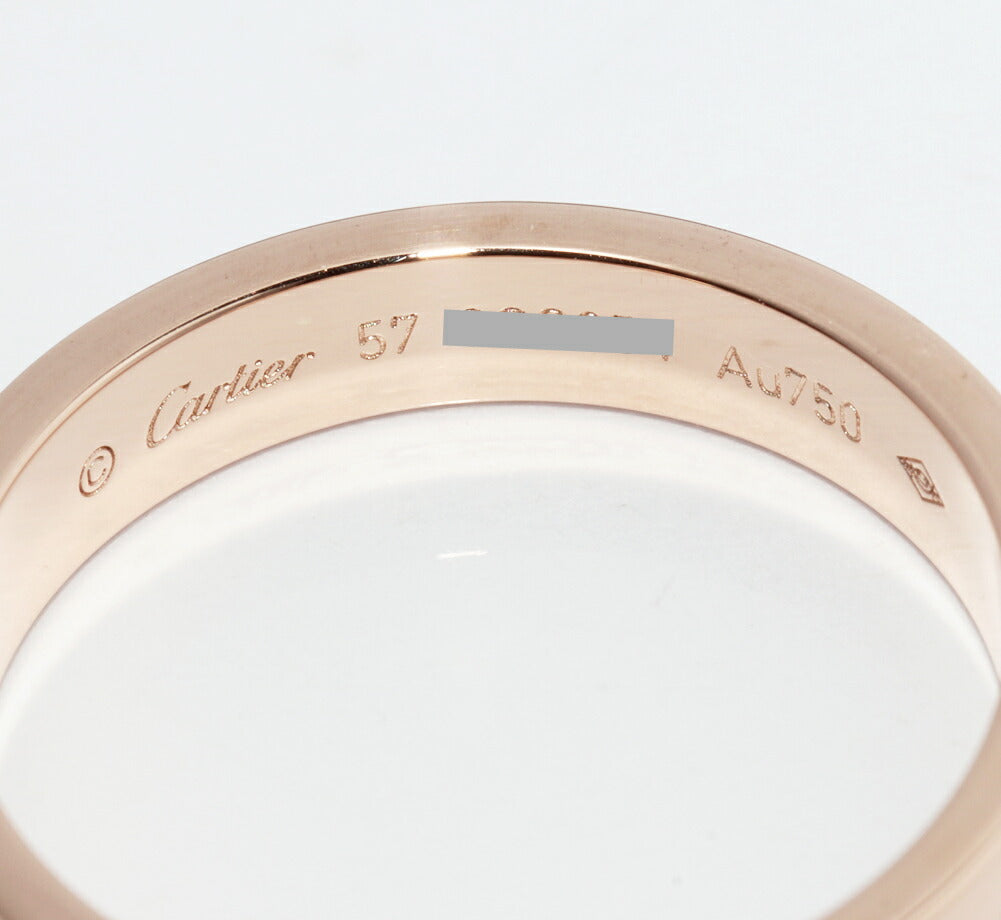 カルティエ Cドゥカルティエ エングレーブド Au750ピンクゴールド リング 17号