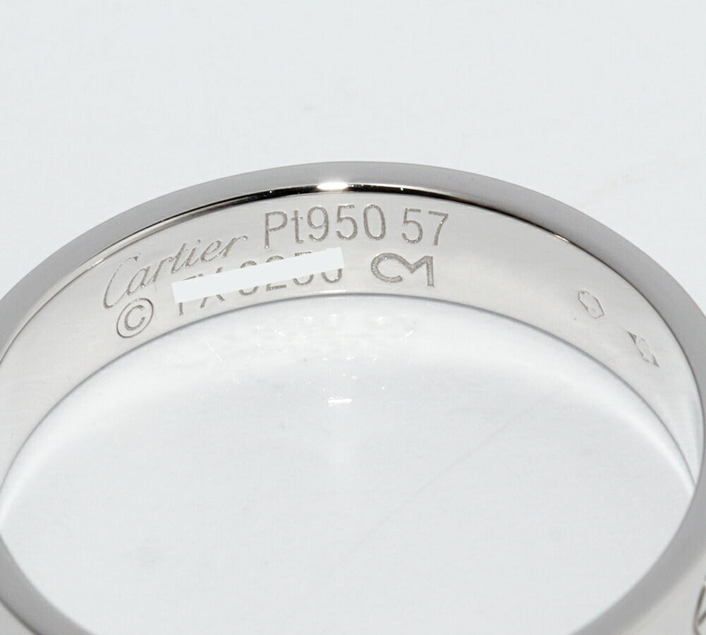 カルティエ ラブリング Pt950 リング 57号