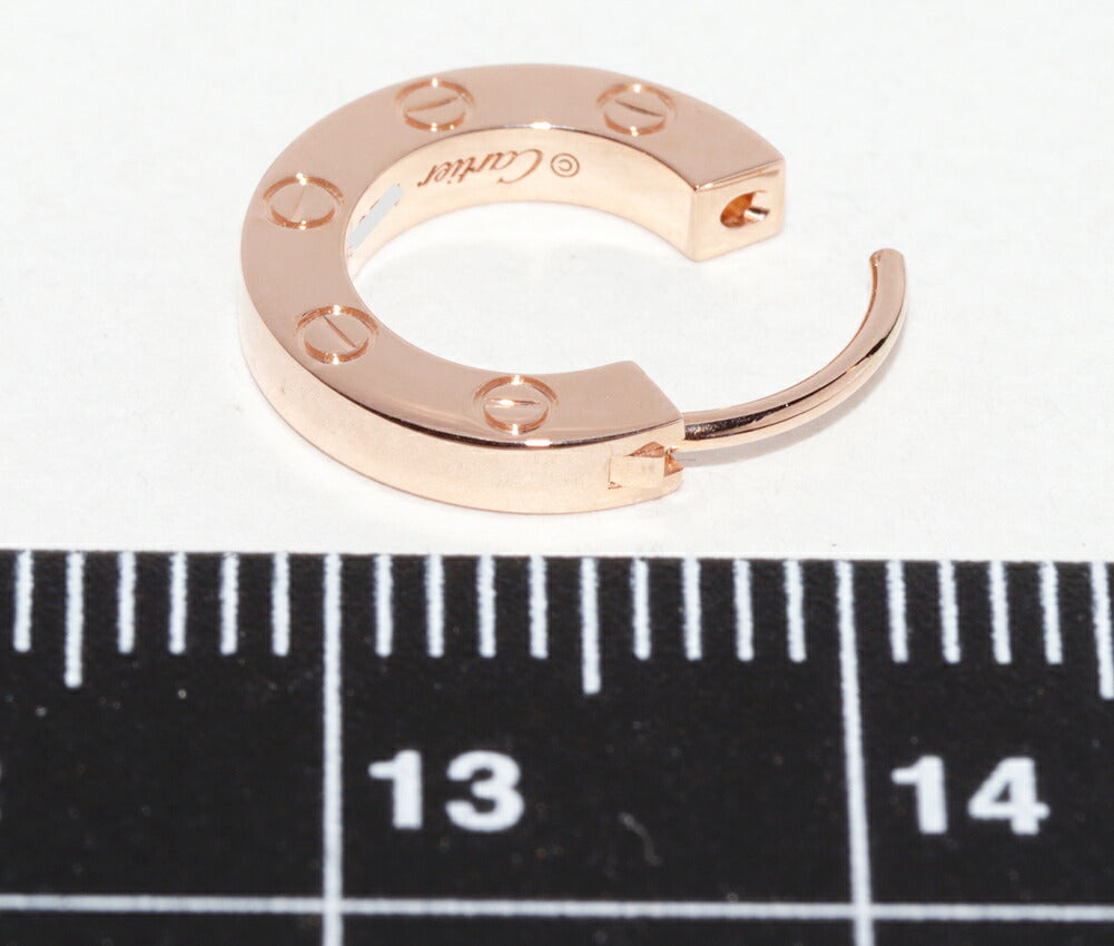 カルティエ ラブ Au750 シングルピアス