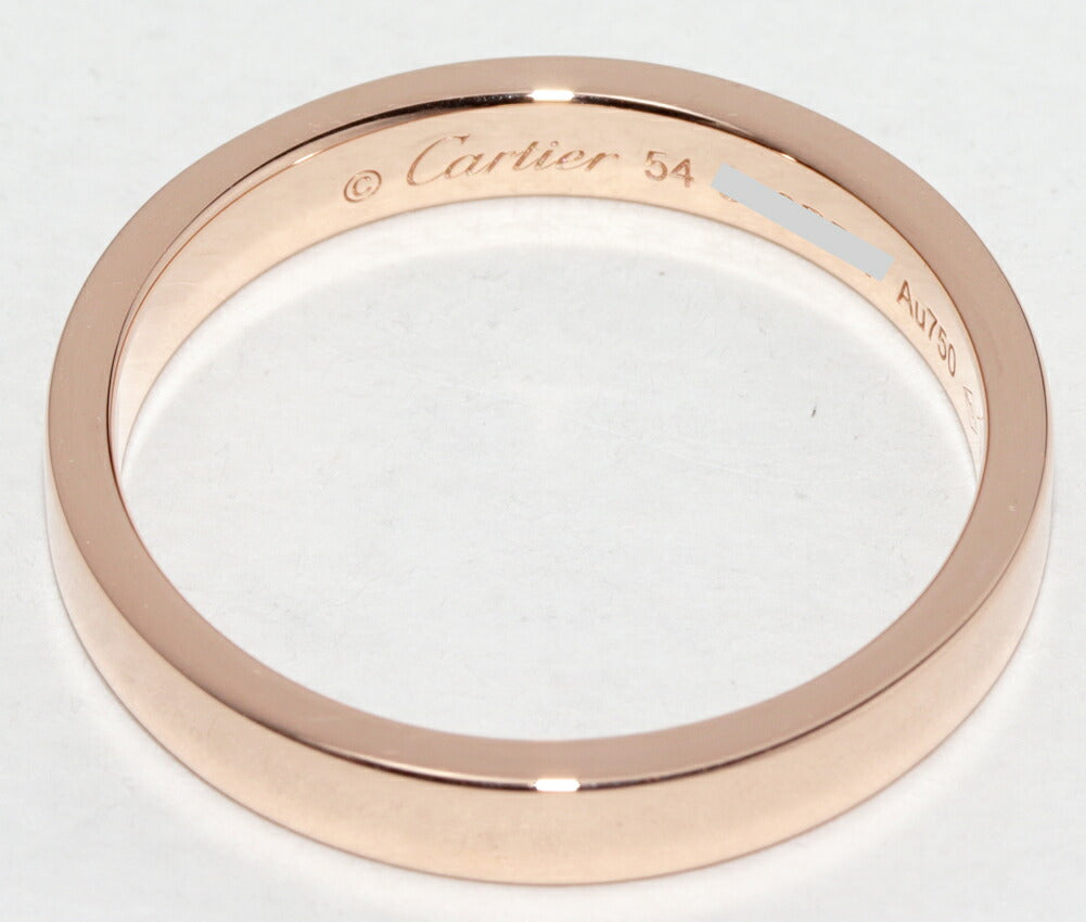 カルティエ Cドゥカルティエ エングレーブド Au750ピンクゴールド リング 54号