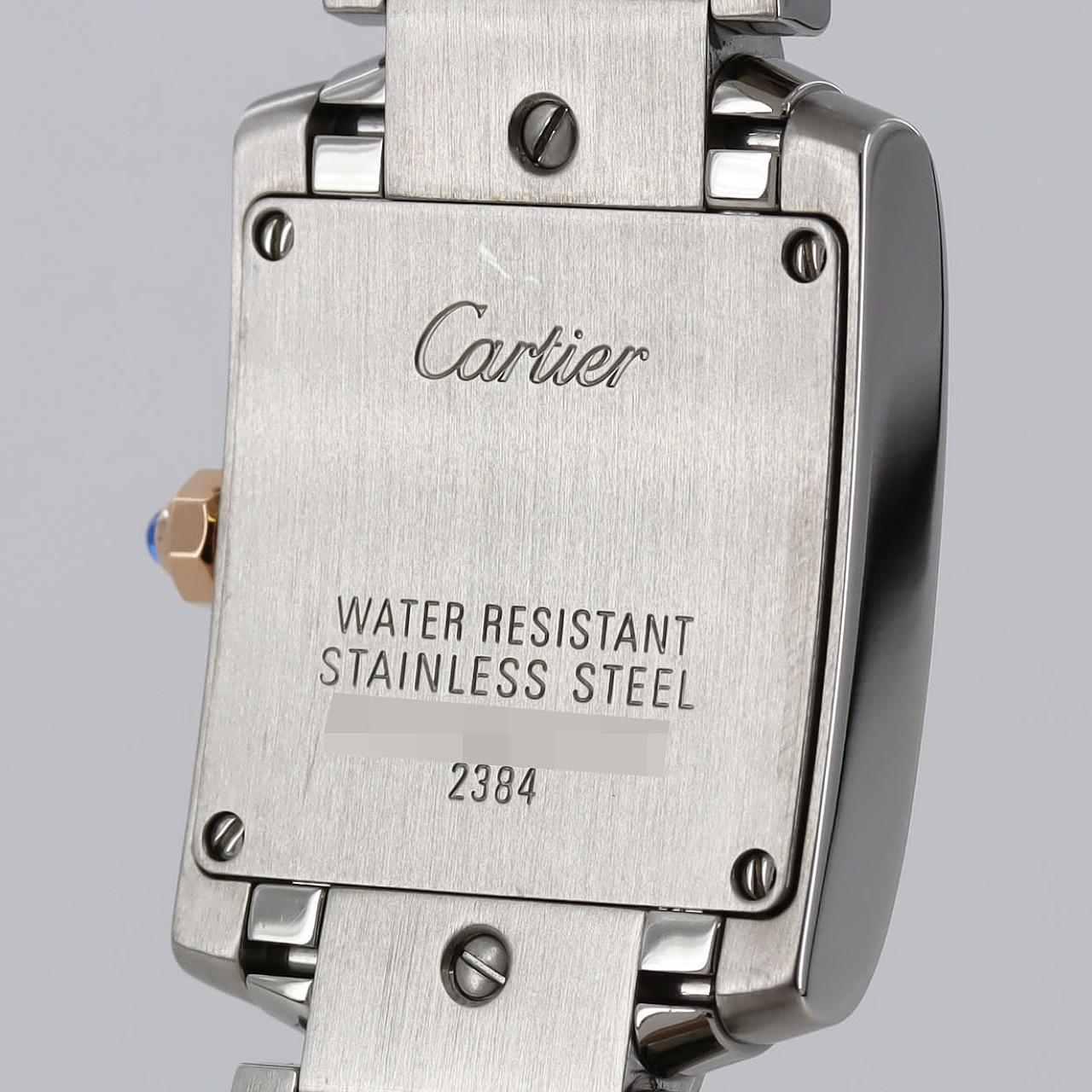 カルティエ タンク フランセーズ ステンレススチール x ピンク ゴールド