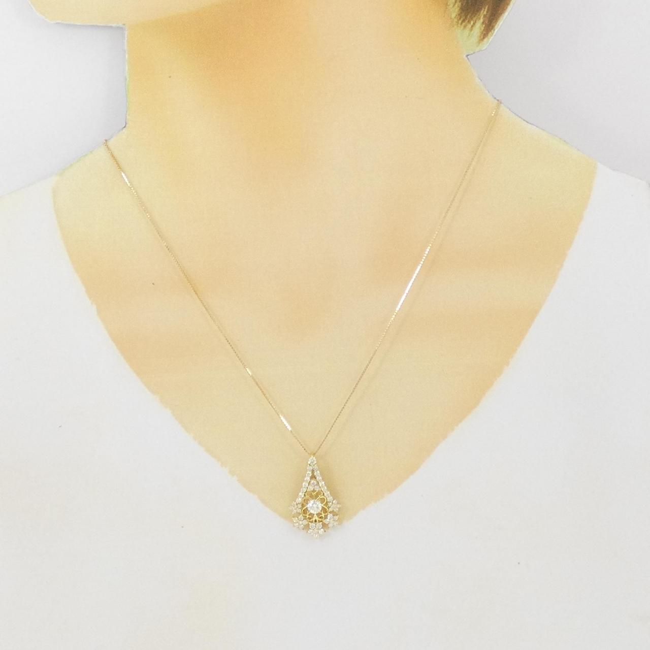Au750ダイヤモンドネックレス