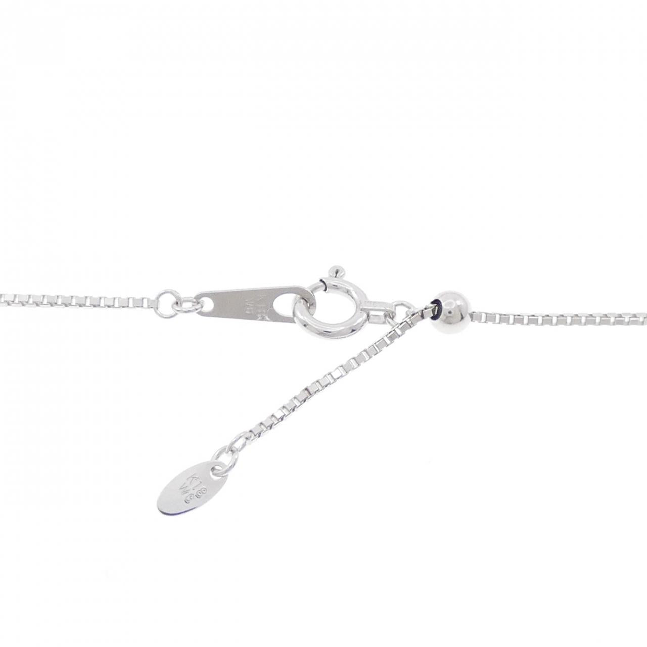 Au750 タンザナイト ダイヤモンド ネックレス