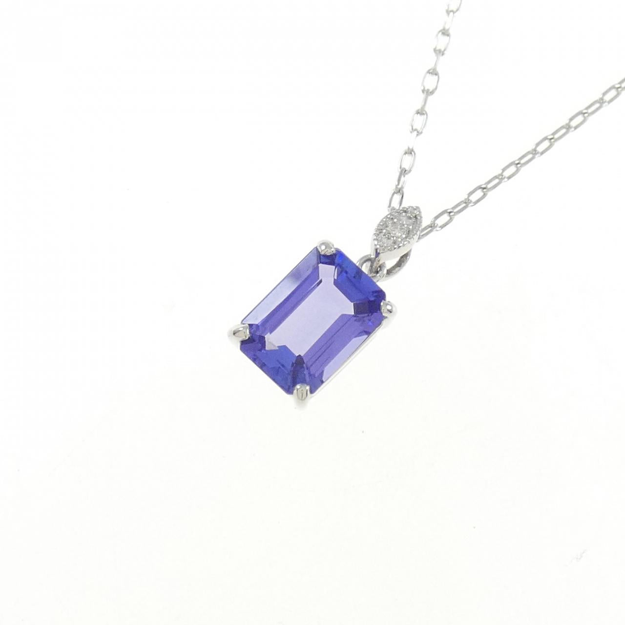 プラチナ950 プラチナ850 タンザナイト ダイヤモンド ネックレス
