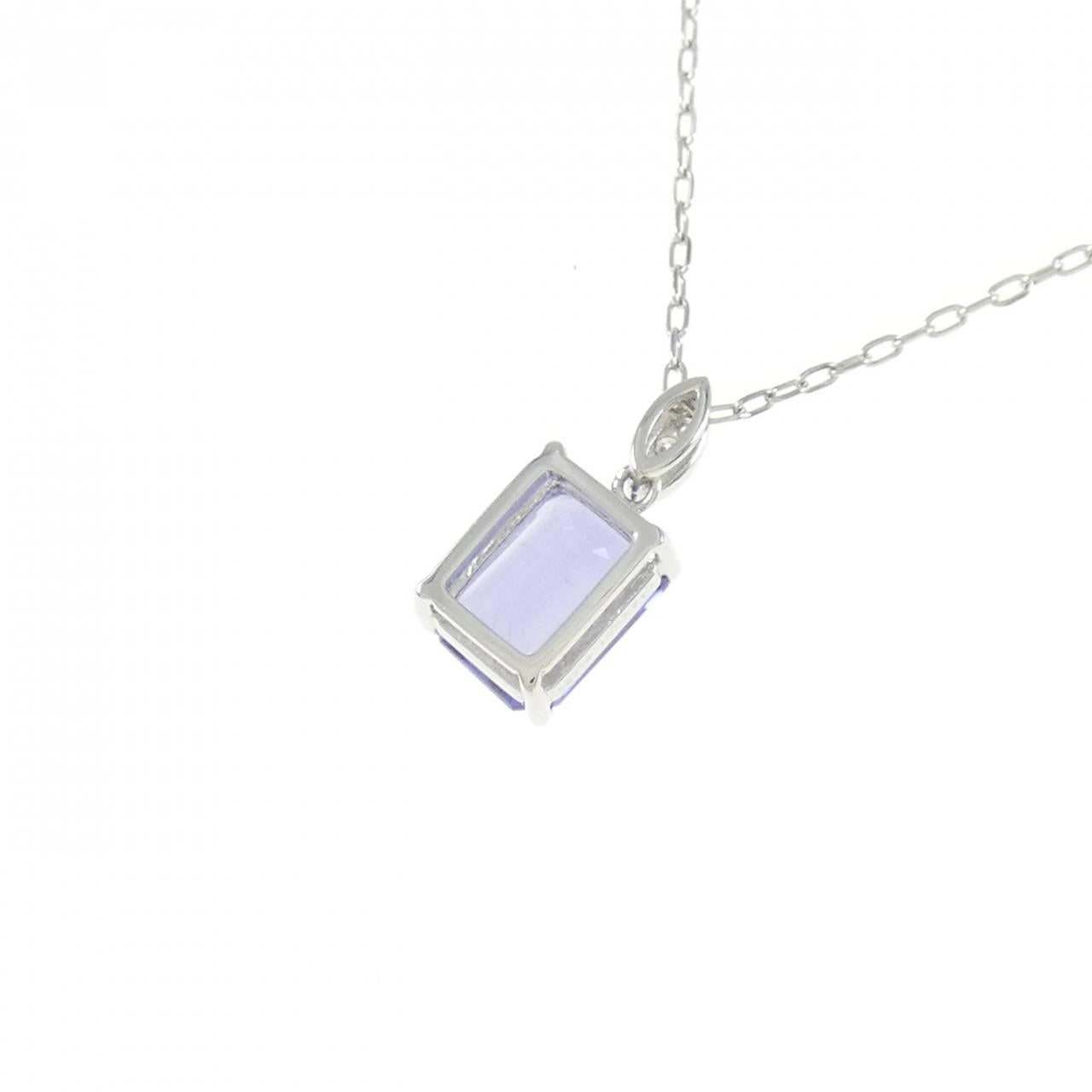 プラチナ950 プラチナ850 タンザナイト ダイヤモンド ネックレス