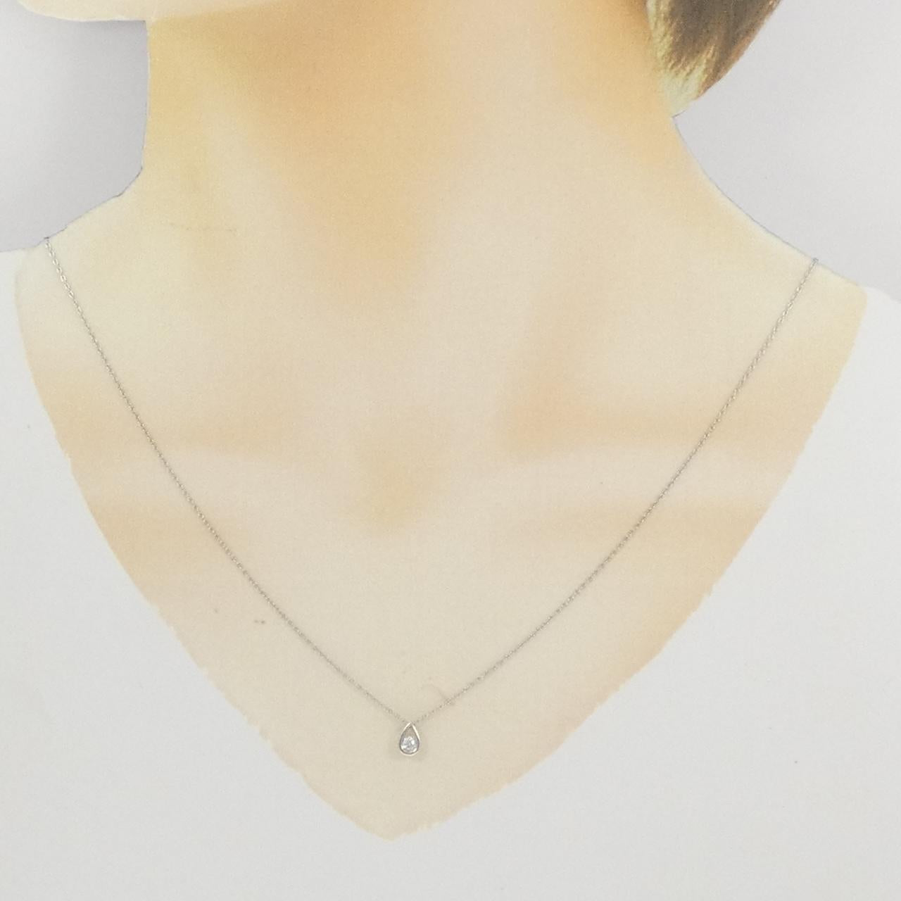K14WG K10WG ダイヤモンド ネックレス