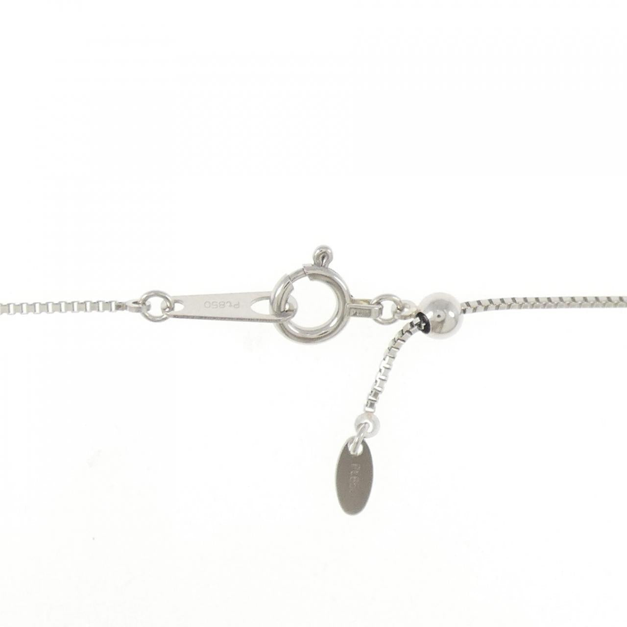 Platinum 850 Sapphire Diamond Necklace