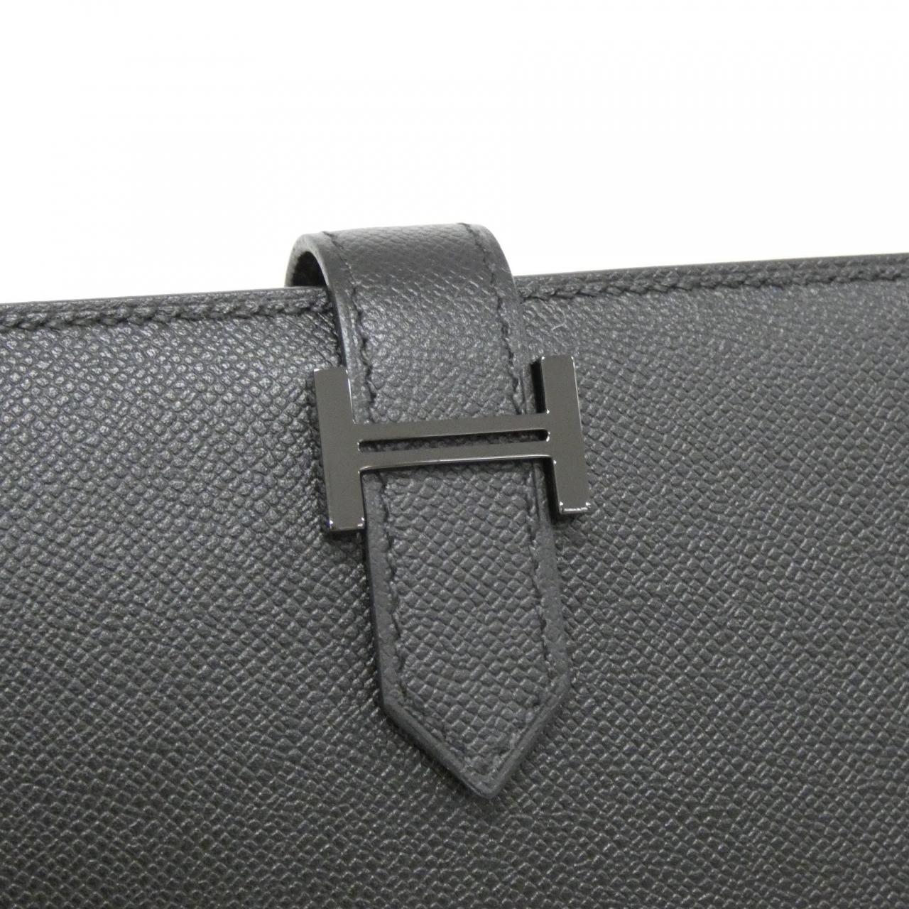 エルメス ベアンコンパクトモノクローム マダム 二つ折り財布