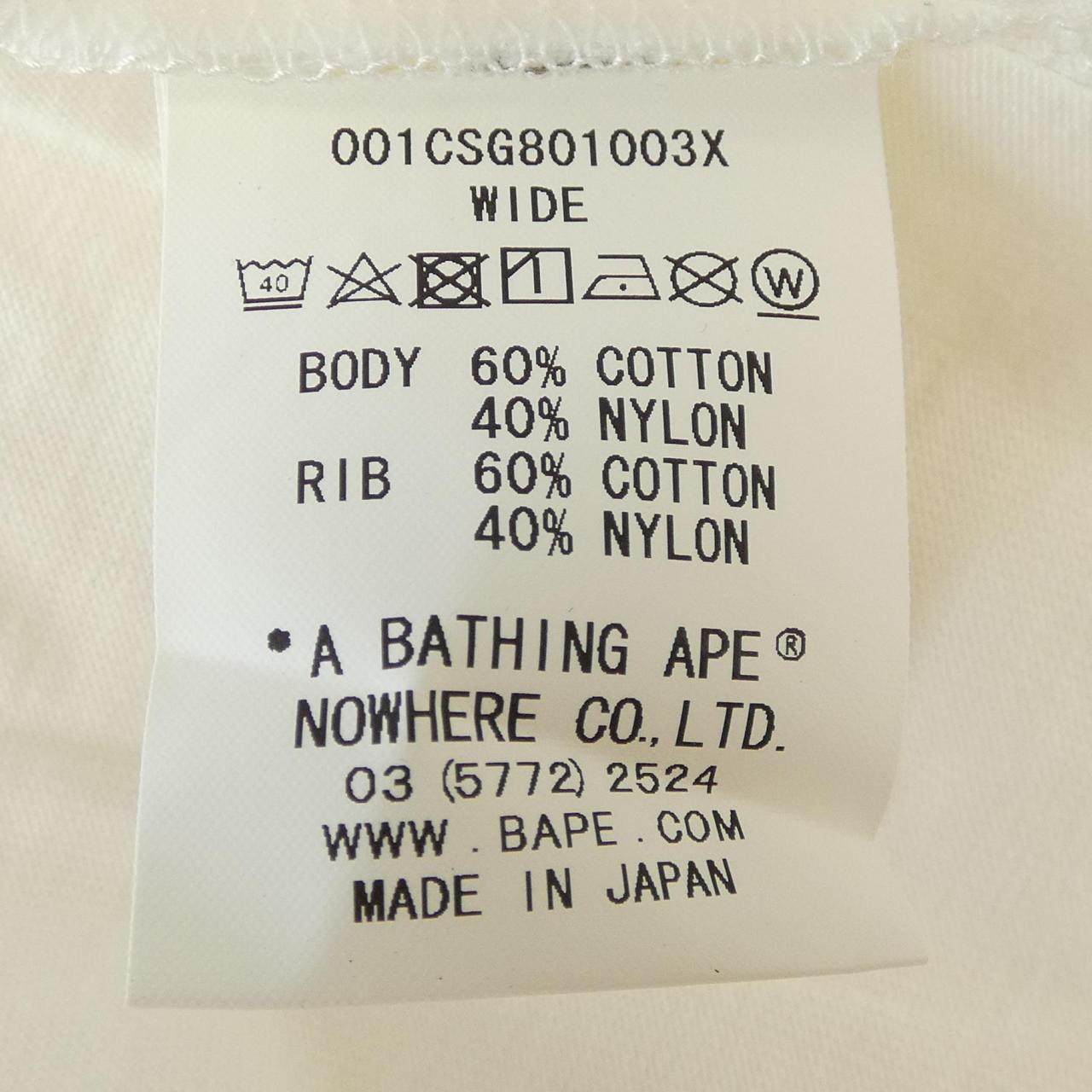 アベイシングエイプ CORDURA コットン Tシャツ