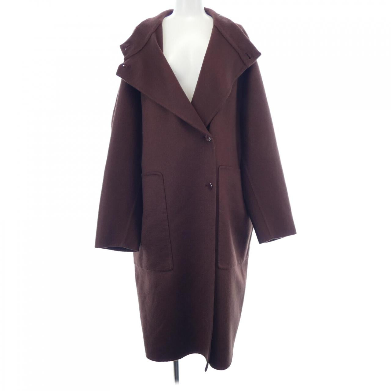 エルメス40カシミヤ100%コート