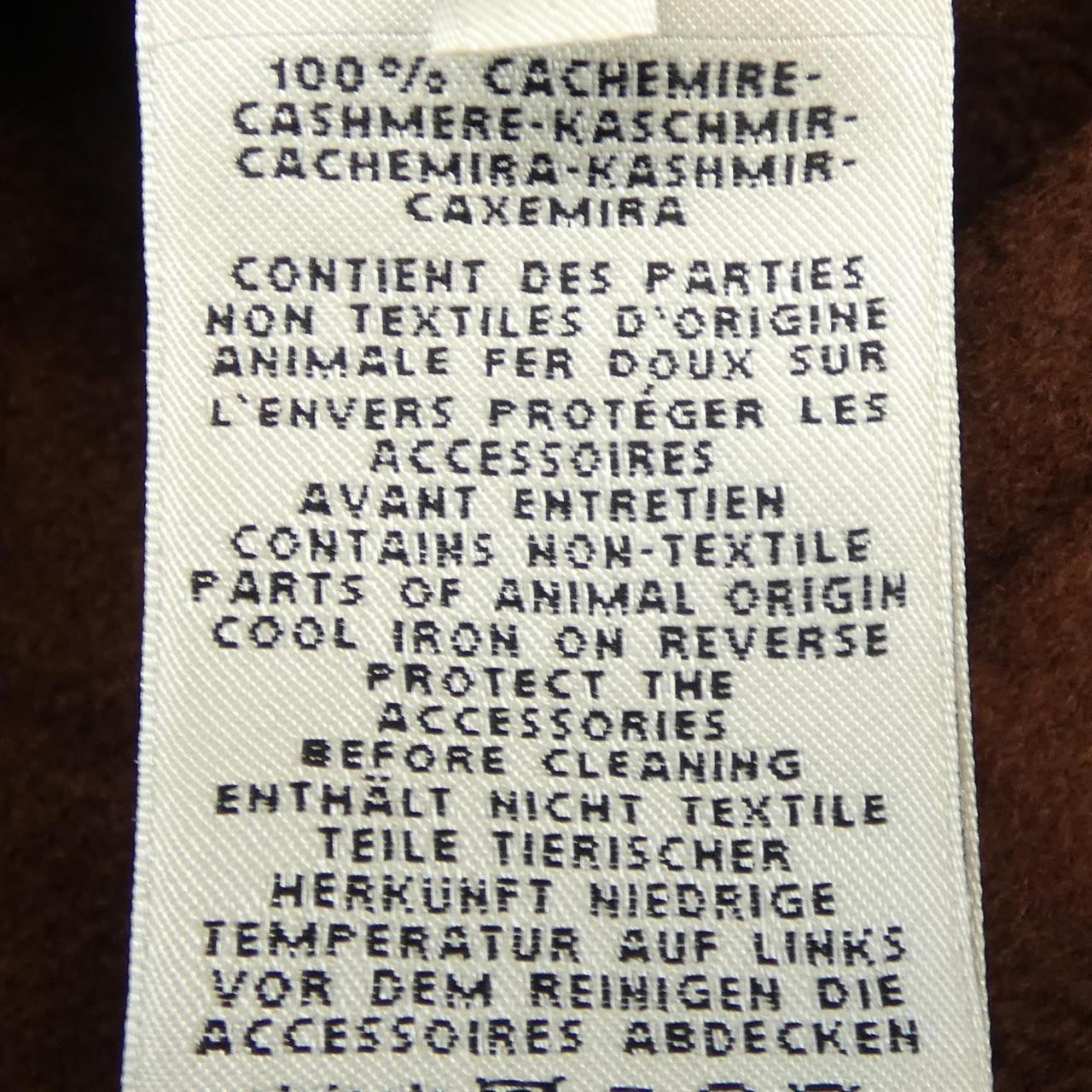 エルメス40カシミヤ100%コート