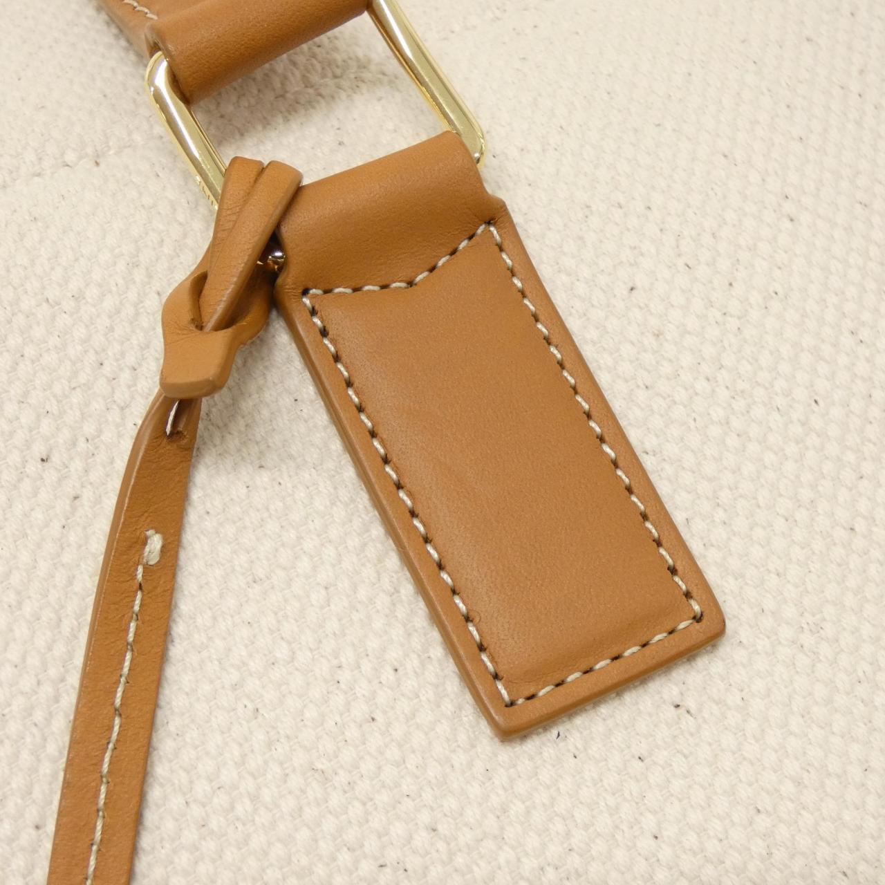 セリーヌ ホリゾンタルカバ キャンバス カーフ トートバッグ