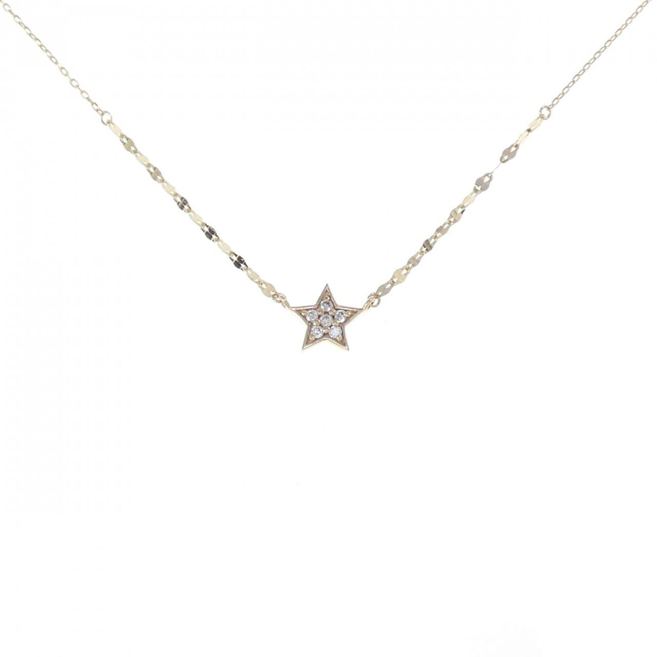 Lilas スター ダイヤモンド K10 ネックレス