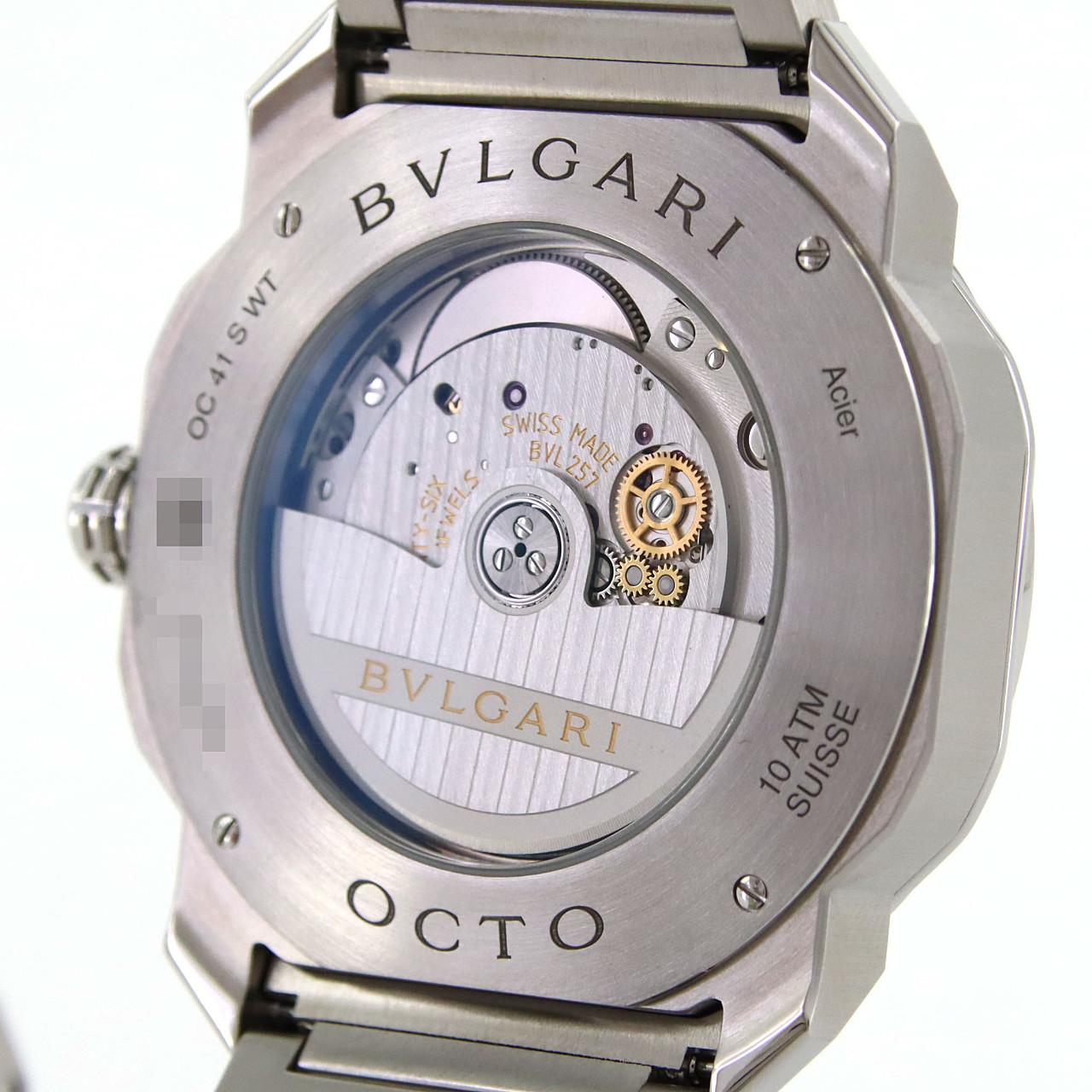 ブルガリ オクト ローマ ワールドタイマー ステンレス スチール ウォッチ