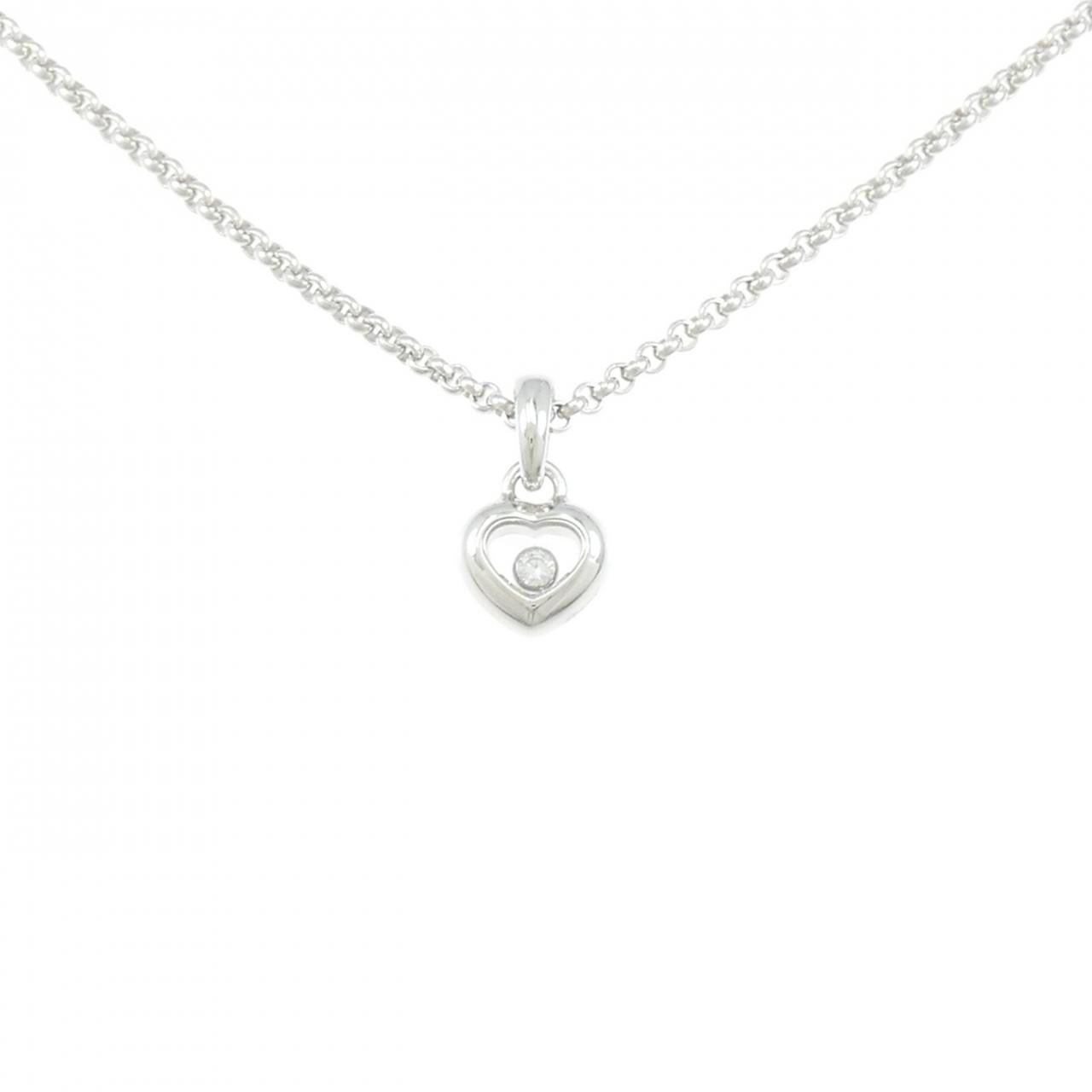 ショパール 750 ホワイト ゴールド ダイヤモンド ネックレス