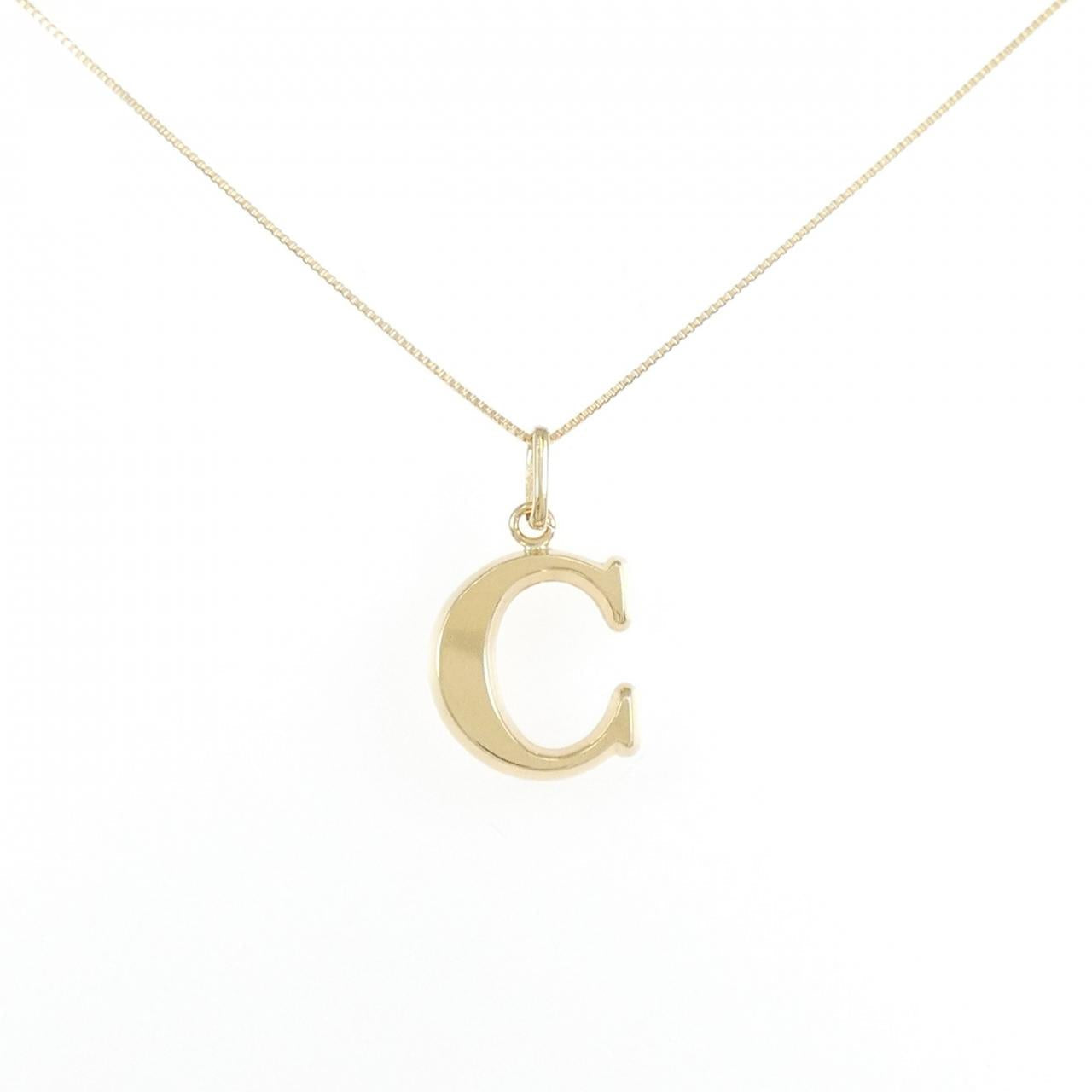 Au750 イニシャル C ネックレス