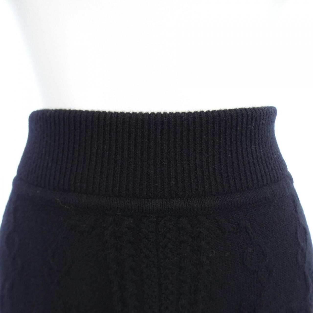 エルメス カシミヤ混スカート