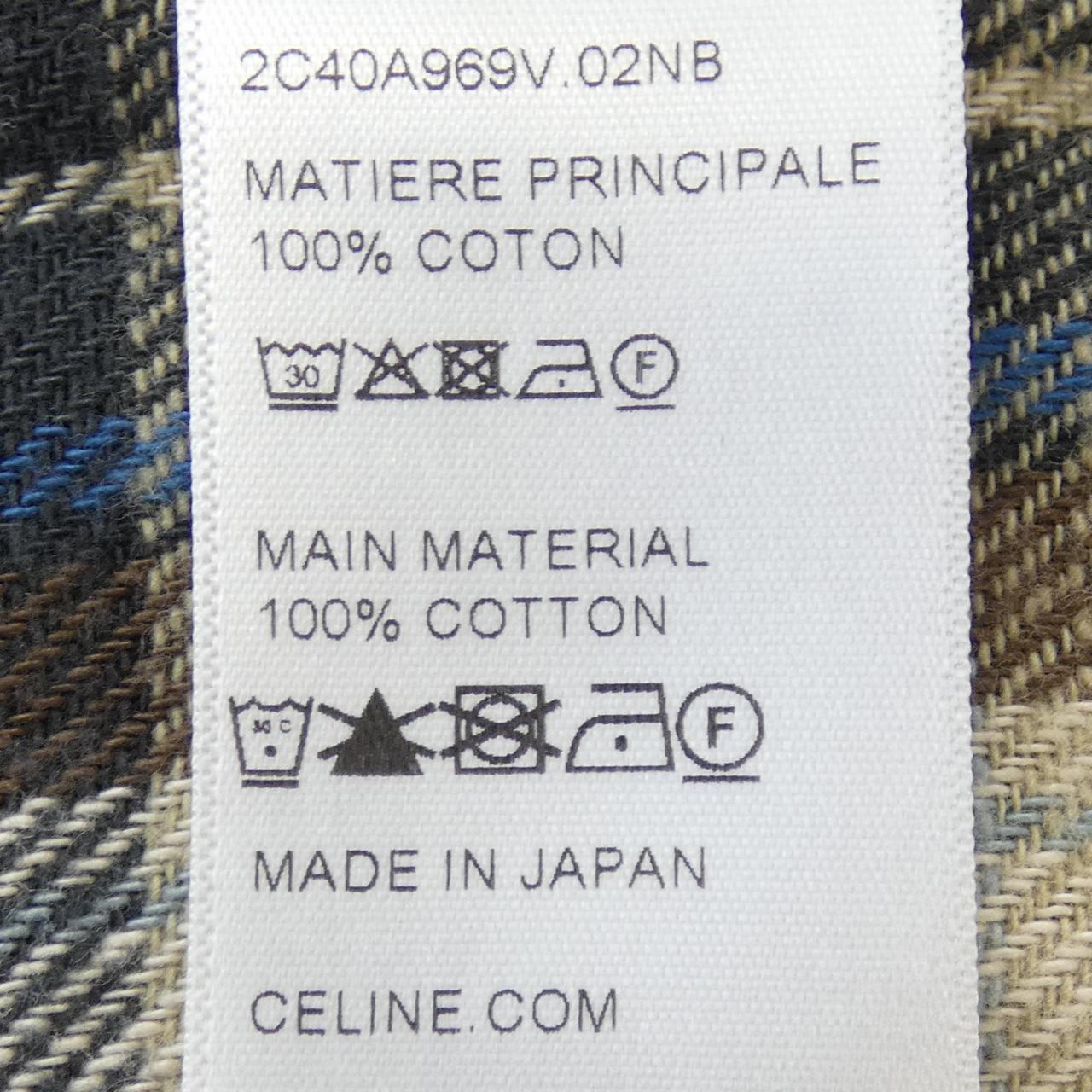 セリーヌ コットンシャツ