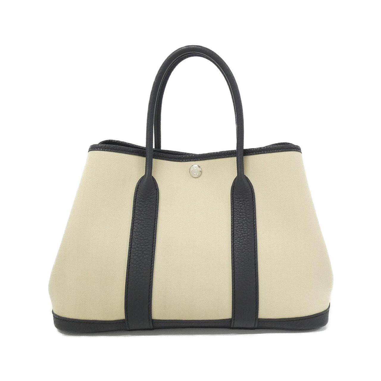 エルメス ガーデンパーティ30 トワルシェブロン ネゴンダ トートバッグ