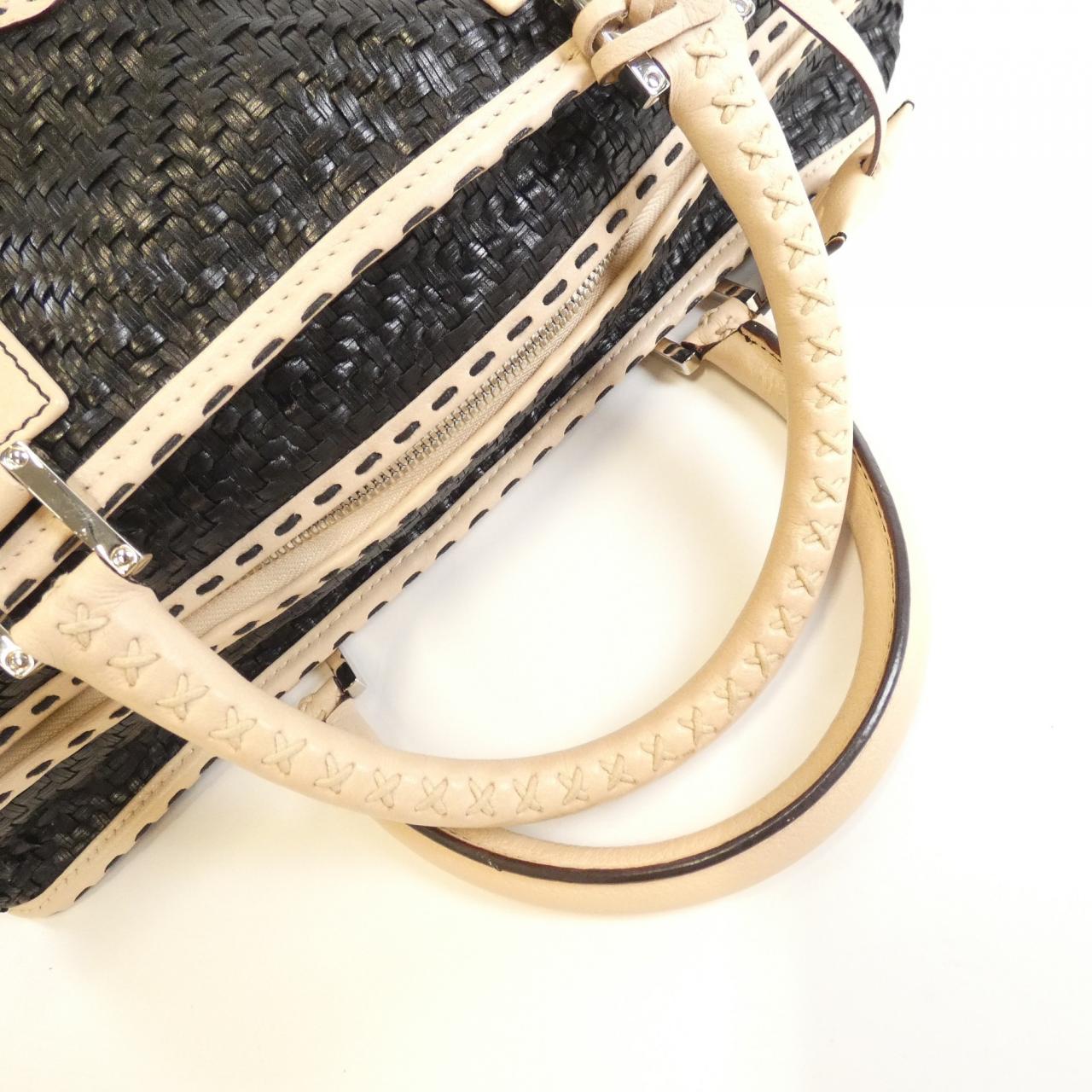 ロエベ アマソナ ストロー レザー バッグ