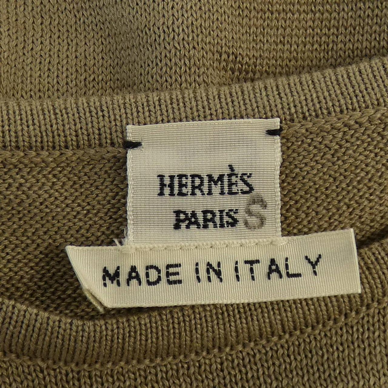 エルメス シルクニットトップス