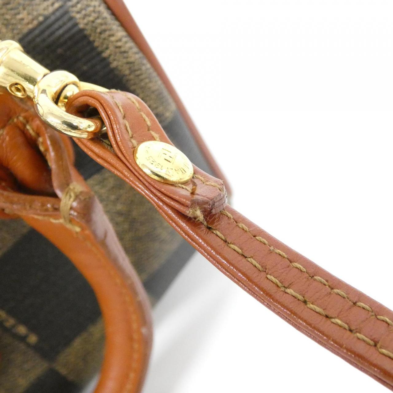 フェンディ コーティング キャンバス ボストン バッグ