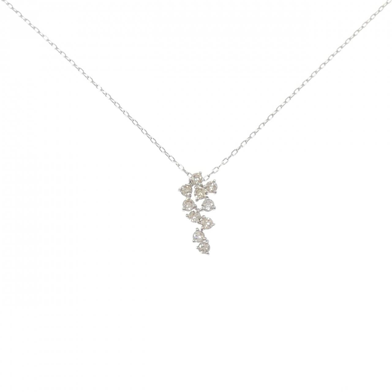 PT950 PT850 0.50CT ダイヤモンドネックレス
