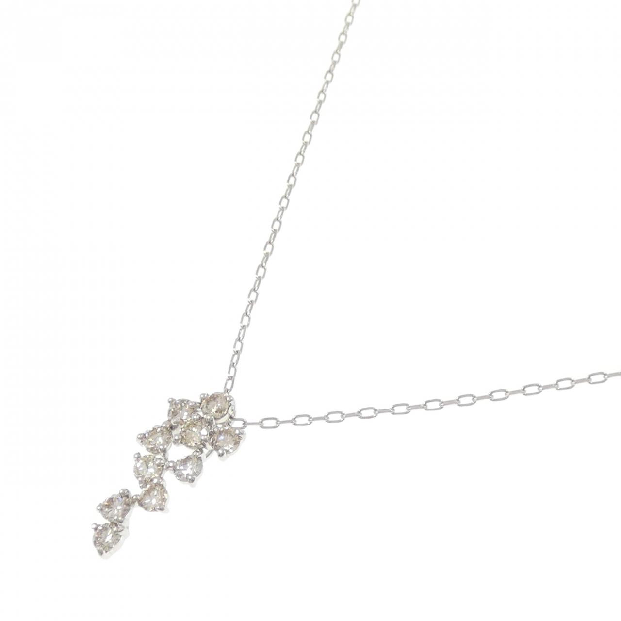 PT950 PT850 0.50CT ダイヤモンドネックレス