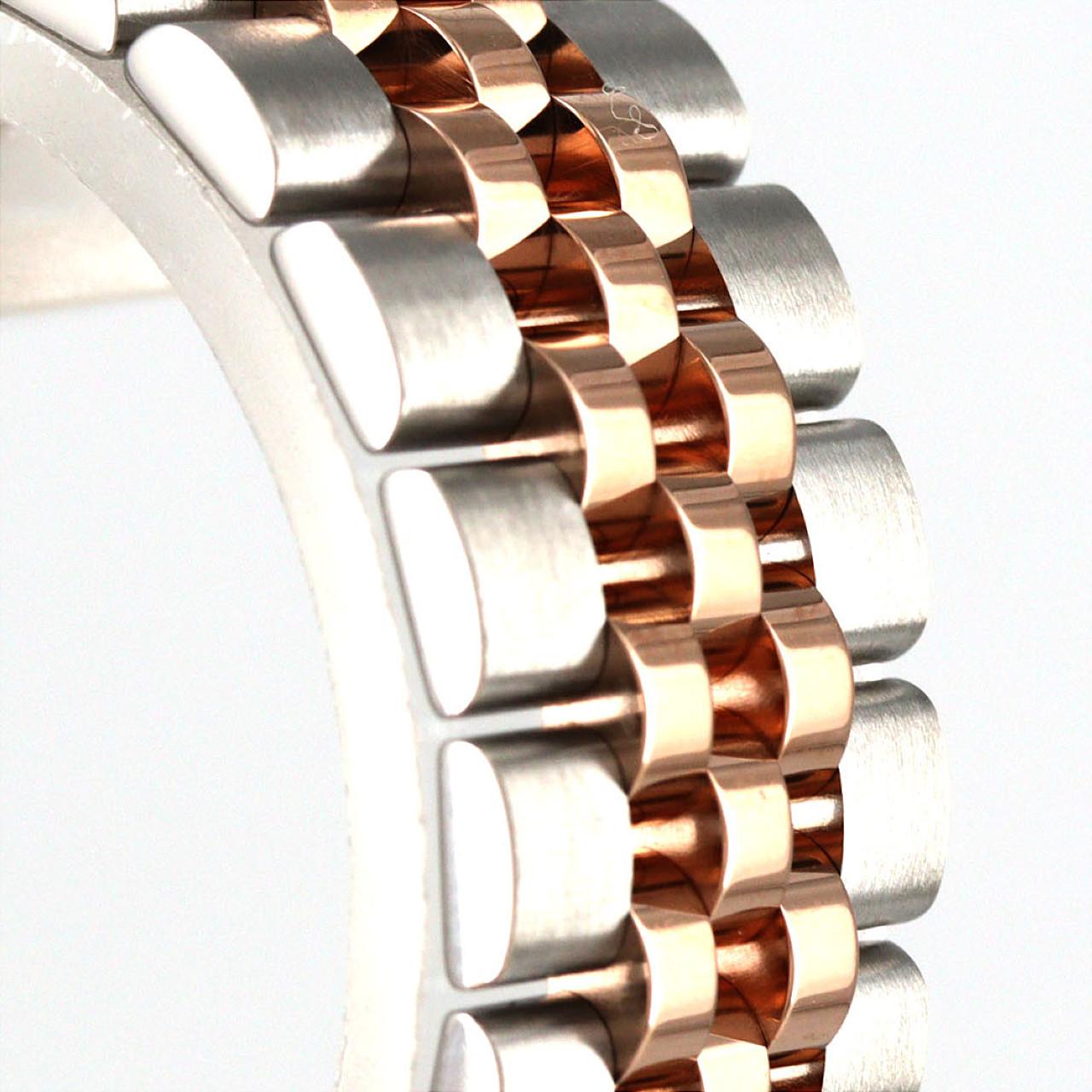 ロレックス デイトジャスト ステンレス スチール x ピンク ゴールド ウォッチ