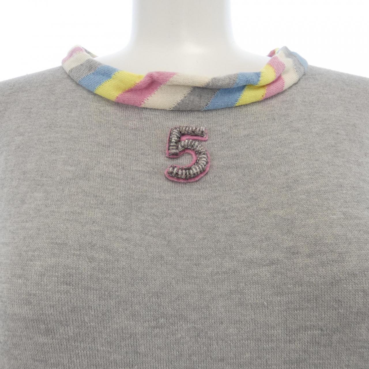 シャネル カシミヤ混ワンピース