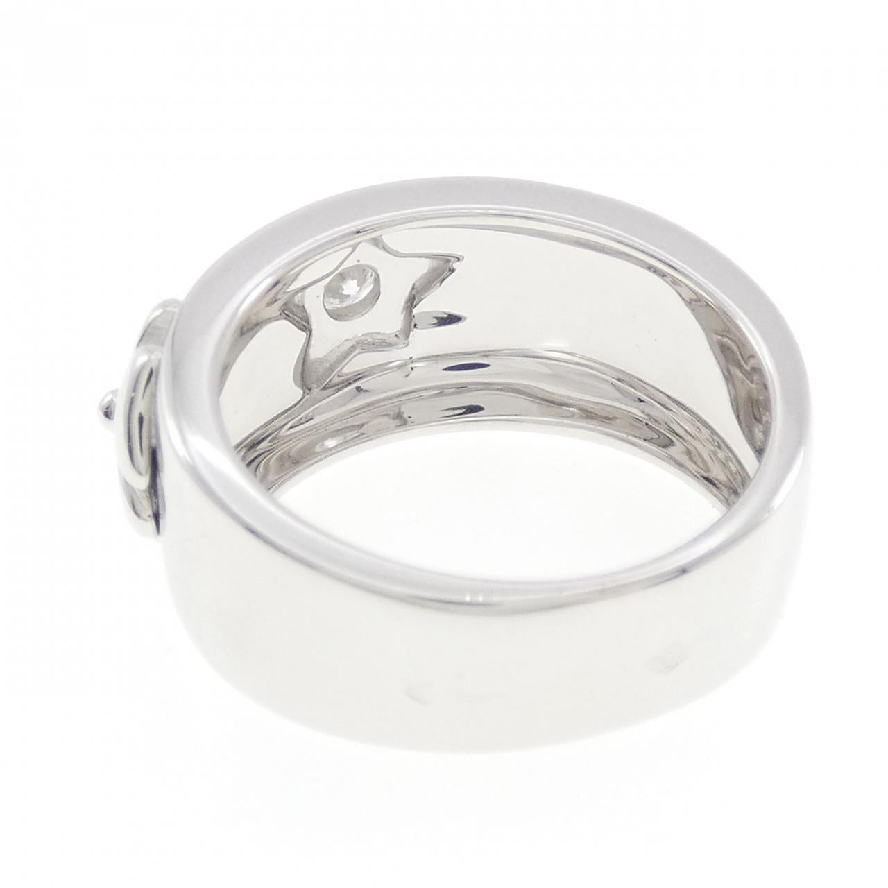 シャネル スリーシンボルズ 750ホワイトゴールド ダイヤモンド リング