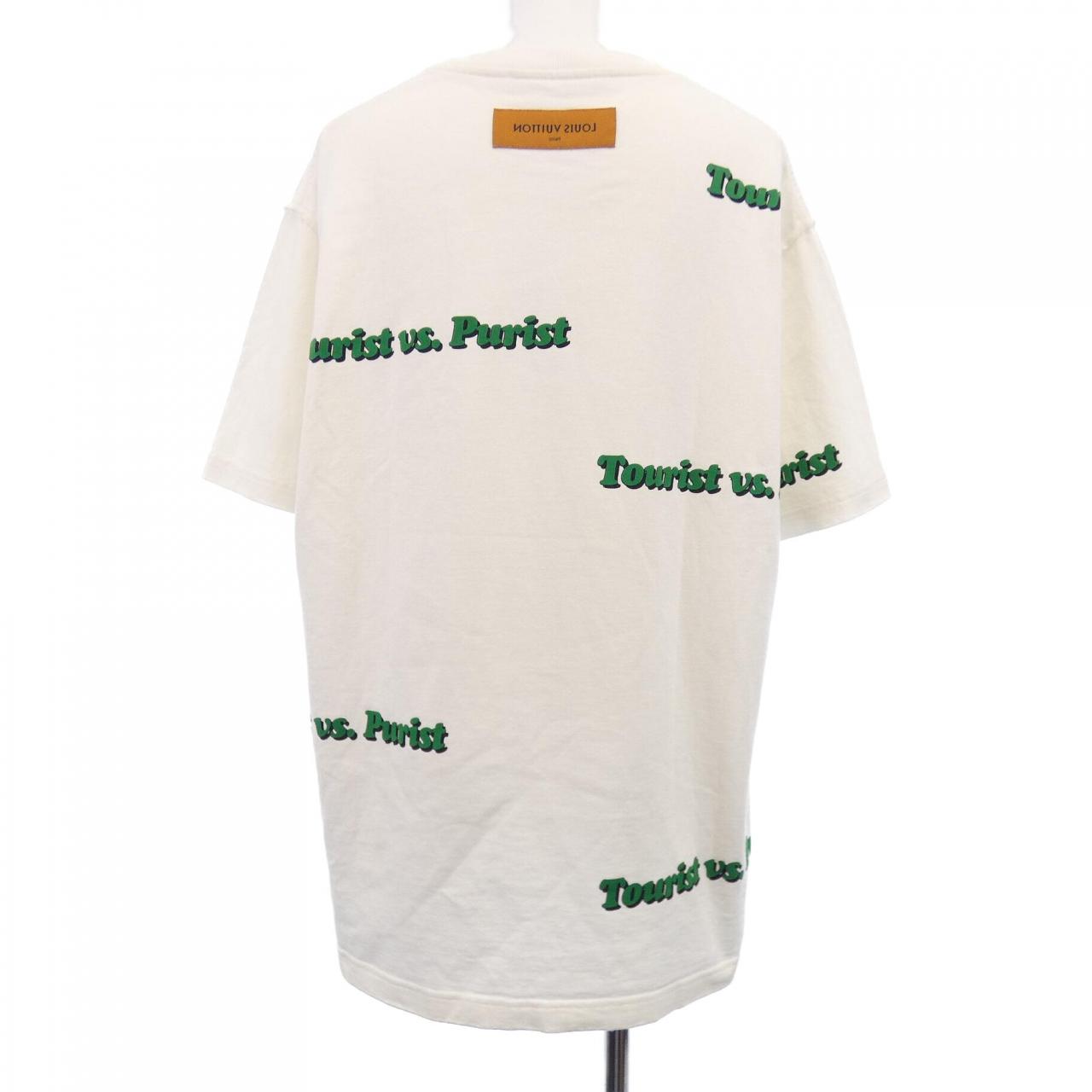 ルイヴィトン TOURIST VS PURISTプリンテッド コットンTシャツ
