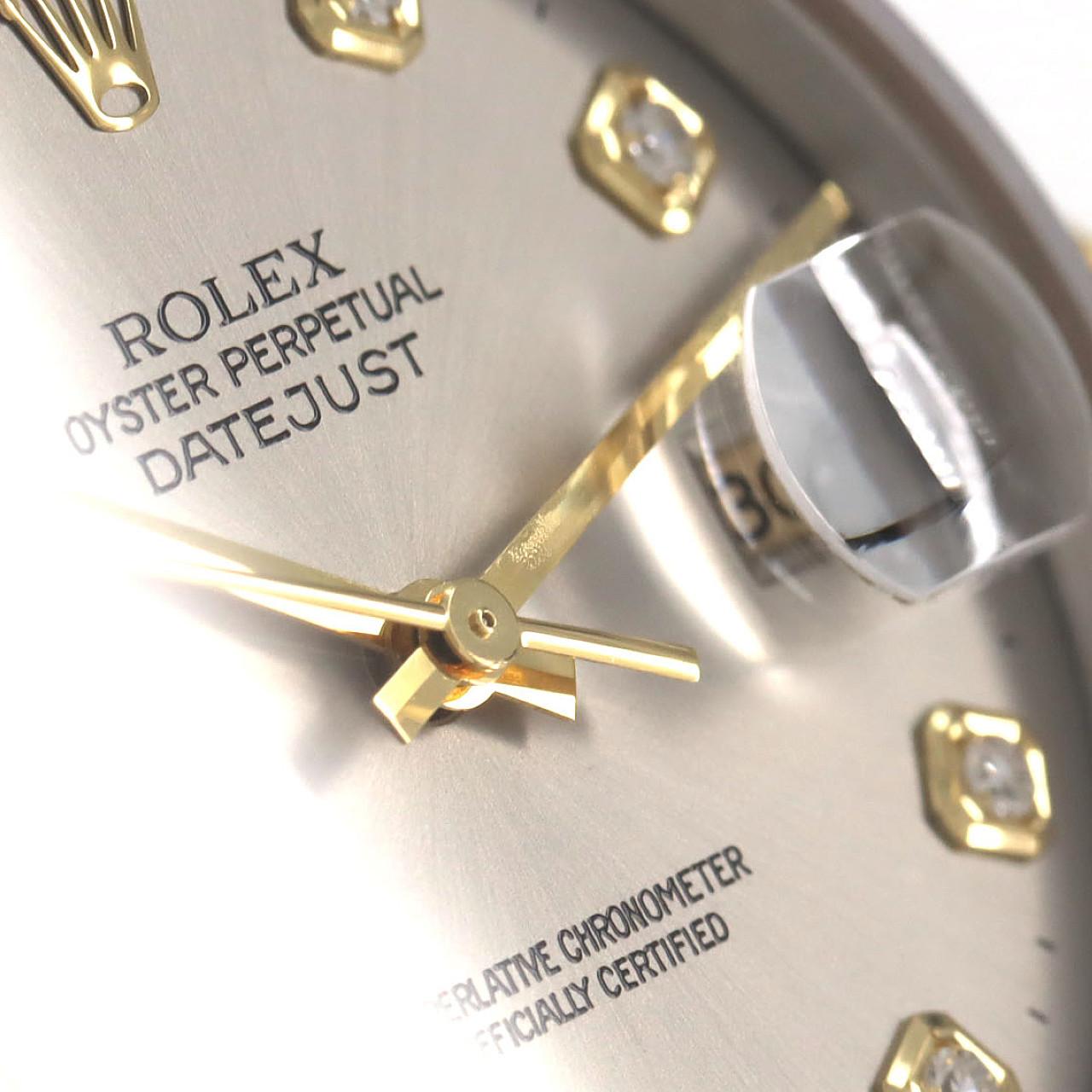 ロレックス デイトジャスト ステンレススチール x イエローゴールド 自動巻