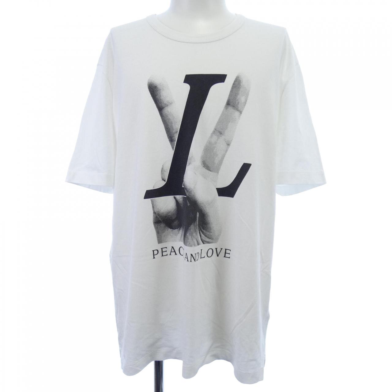 ルイヴィトン PEACE AND LOVE コットンTシャツ