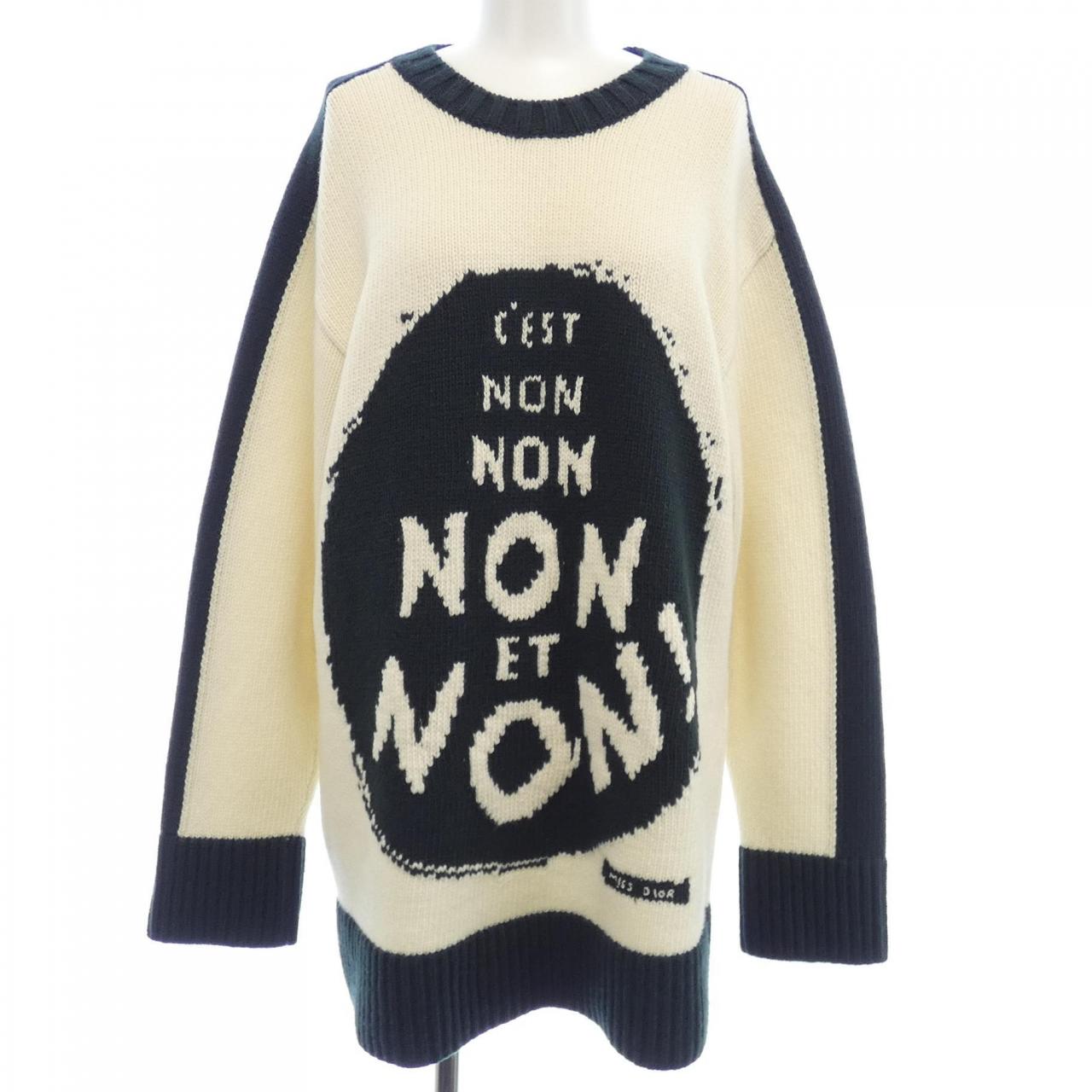 クリスチャンディオール J'ADIOR8 NON NON NON ET NON! カシミヤ混ニット