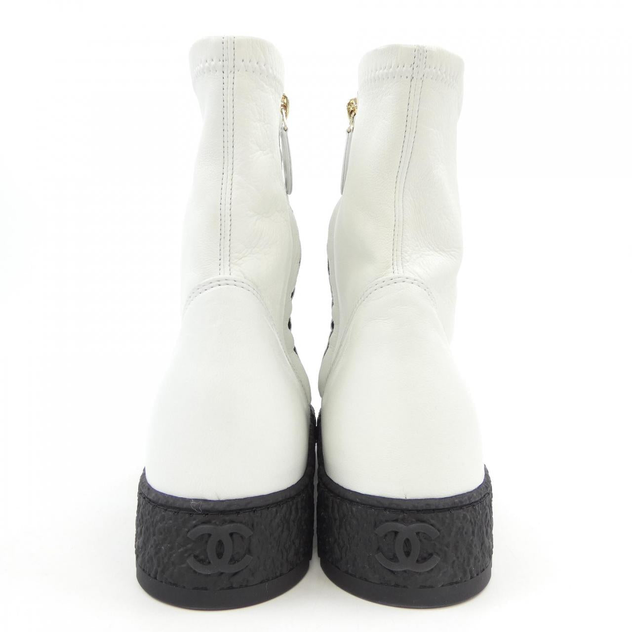 シャネル ANKLE BOOTS ストレッチラムスキン ブーツ