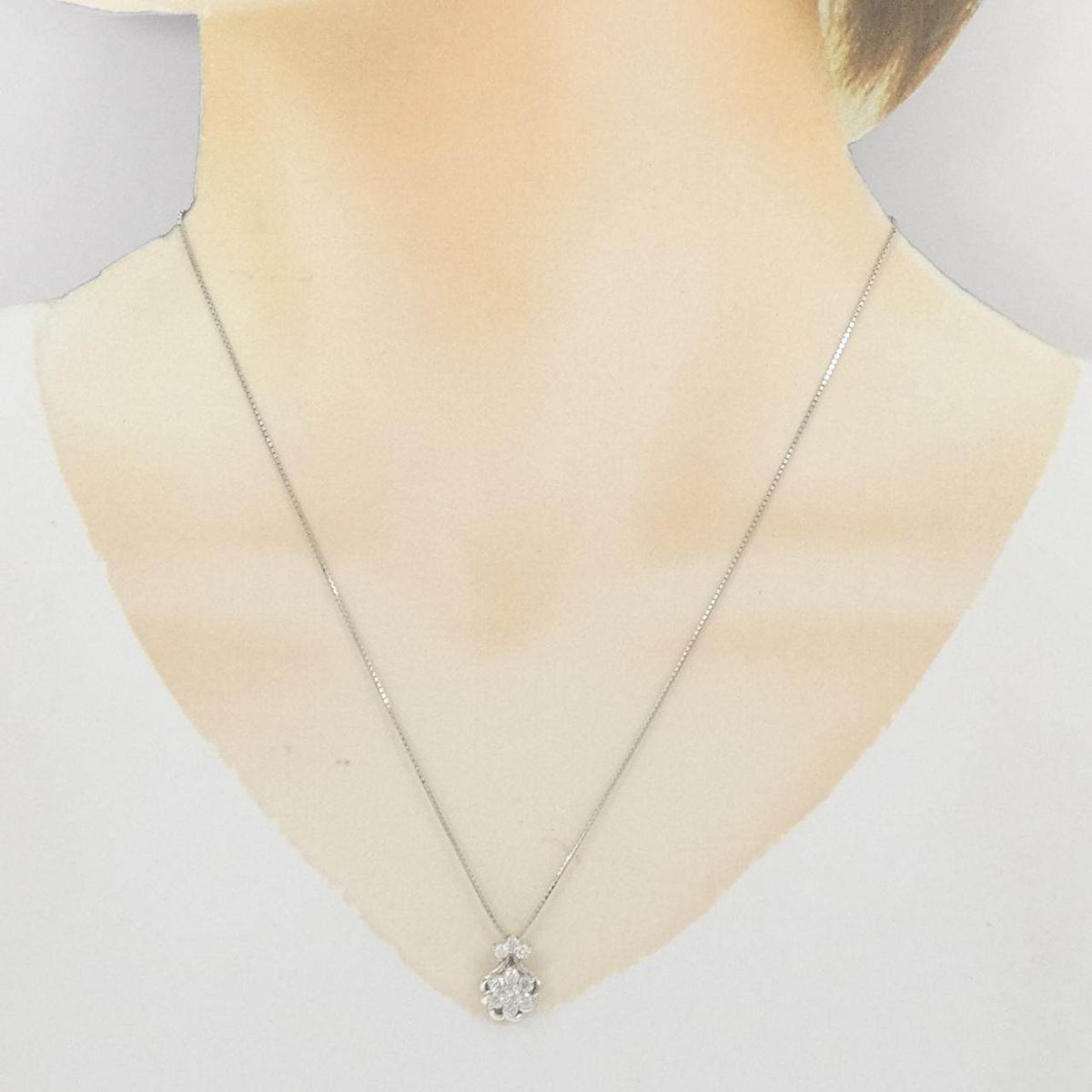 PT1000 PT850ダイヤモンドネックレス