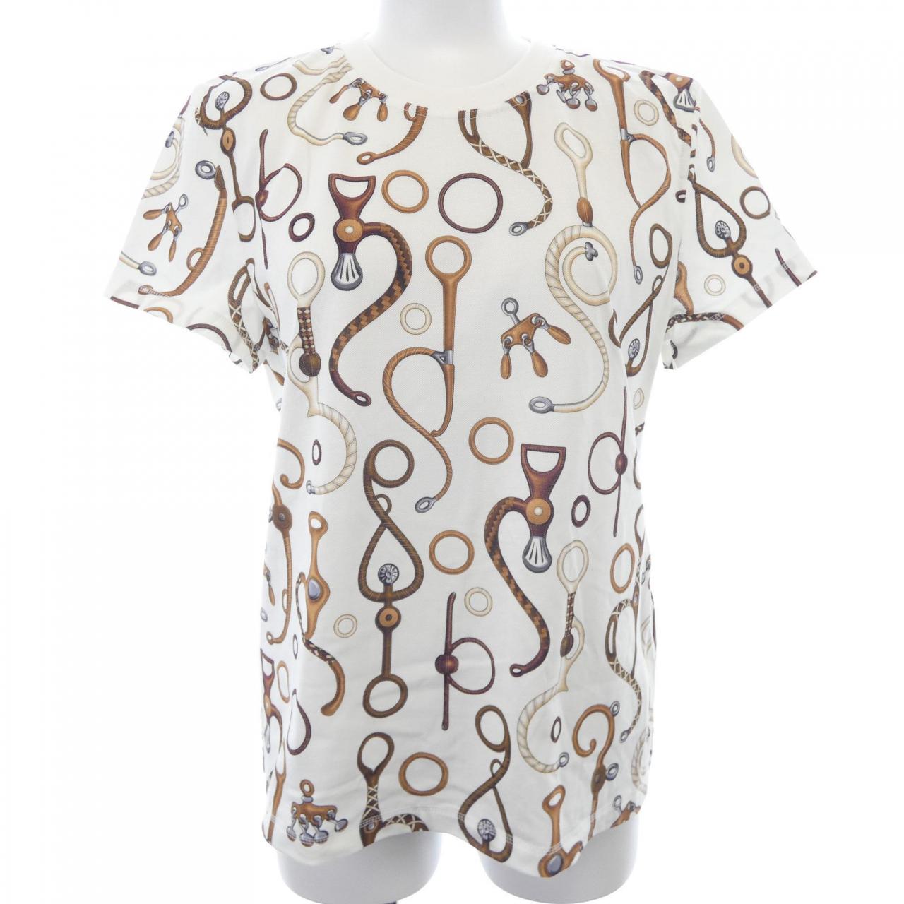 エルメス PANOPLIE TOUT CUIR JERSEY Tシャツ