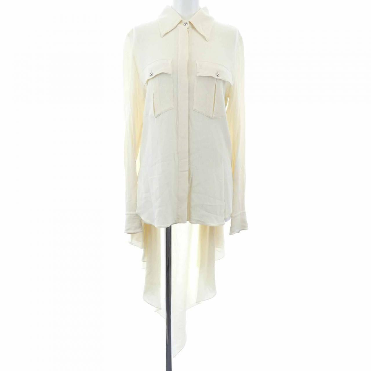 シャネル シルクロングシャツ