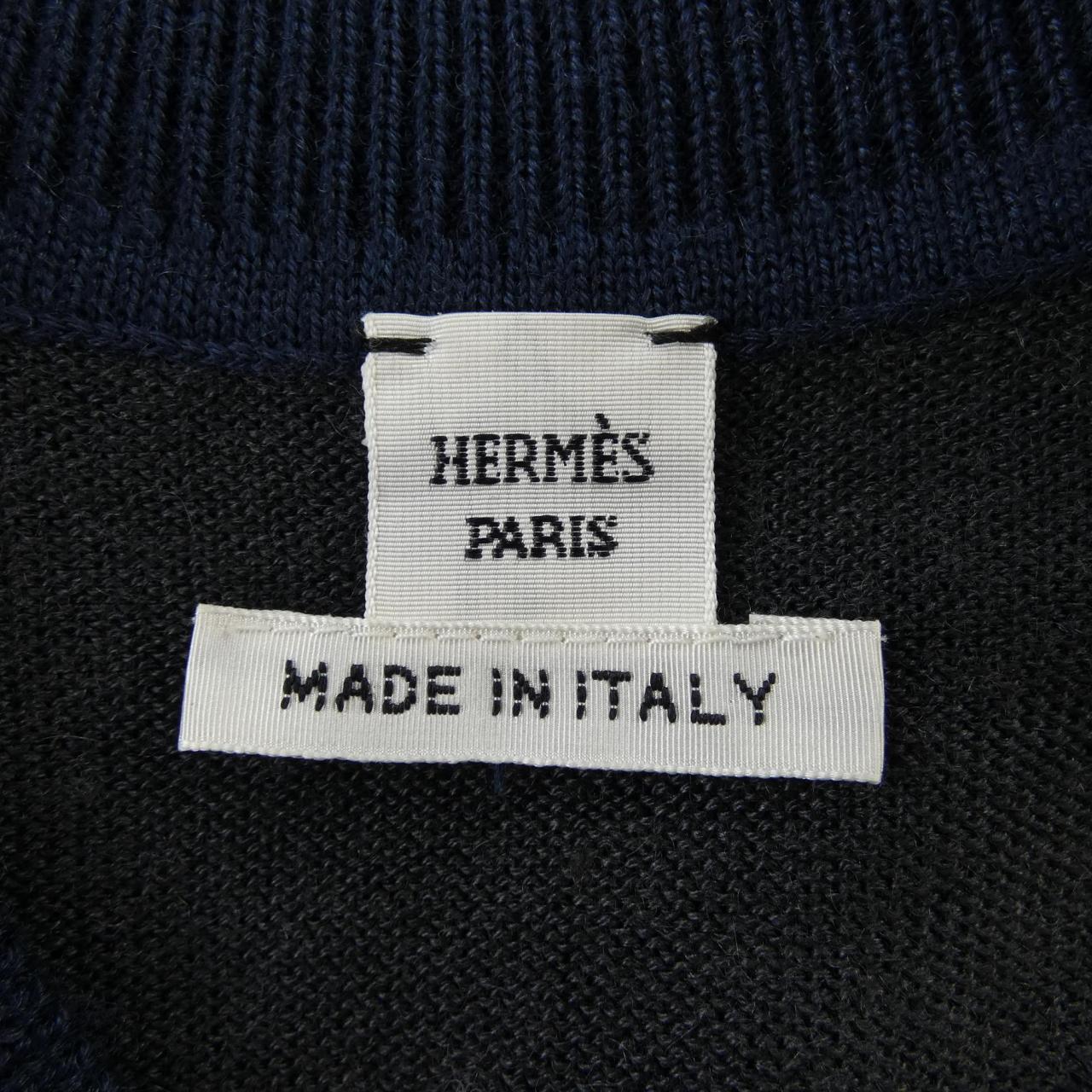 エルメス HARNAIS DE COUR シルクカシミヤカーディガン