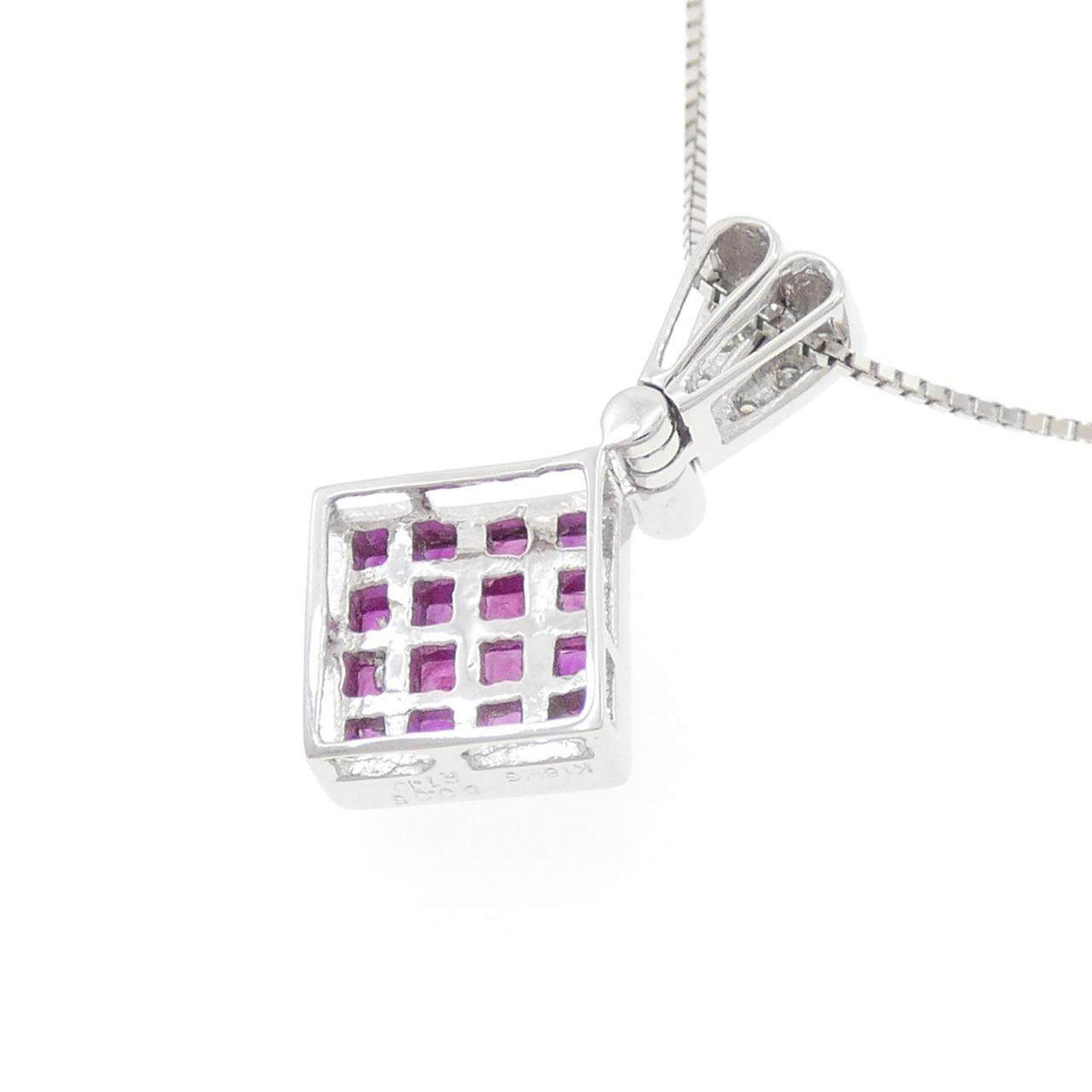 Au750 2wayルビー ダイヤモンド ネックレス