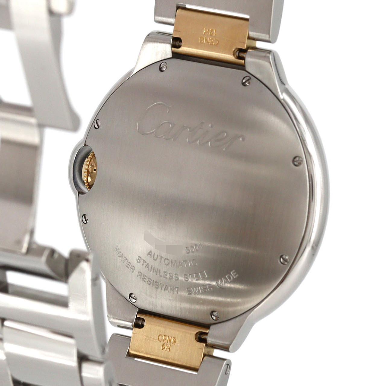 カルティエ バロンブルーLM ステンレススチール×イエローゴールド 自動巻