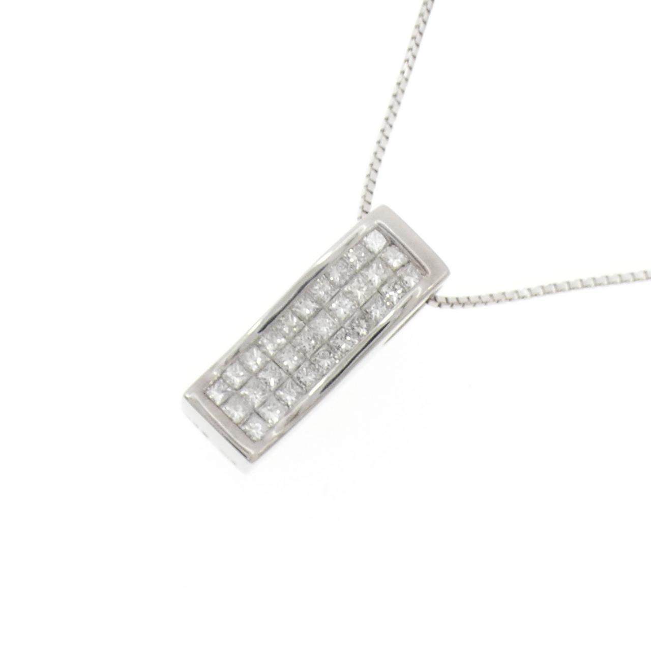 K18WG ダイヤモンド ネックレス