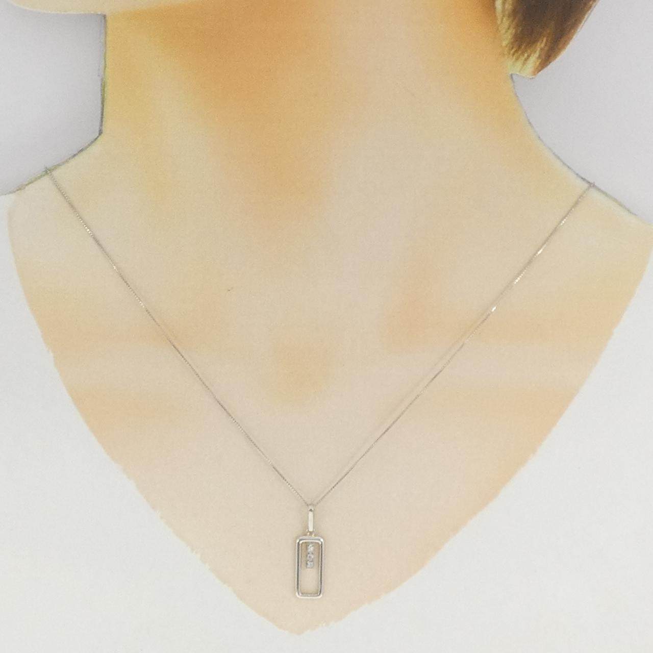 Pt900/PT850 ダイヤモンド ネックレス