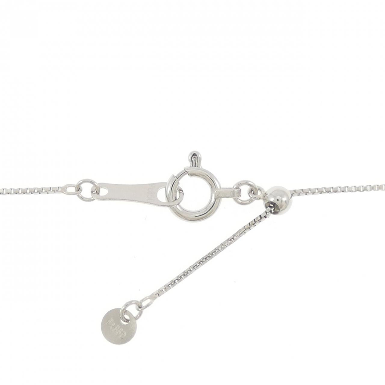 Pt900 Pt850 エメラルド プラチナ ネックレス