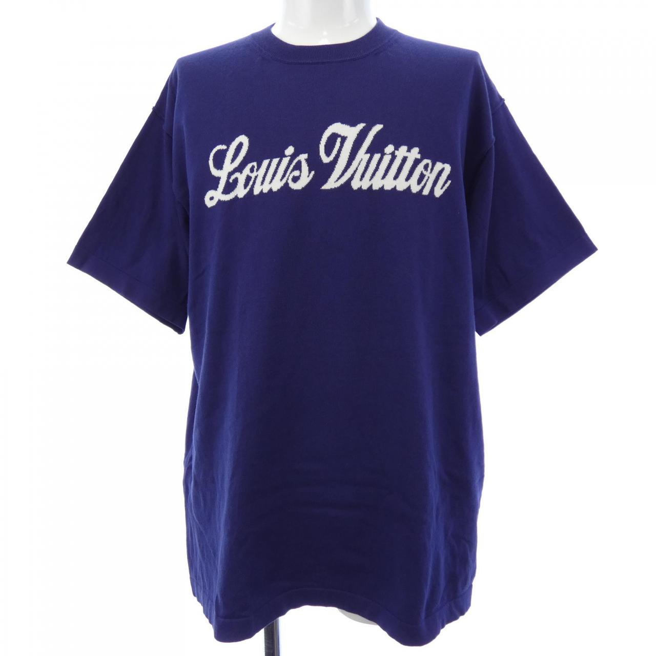 ルイヴィトン グラフィックショートスリーブクルーネック コットンTシャツ