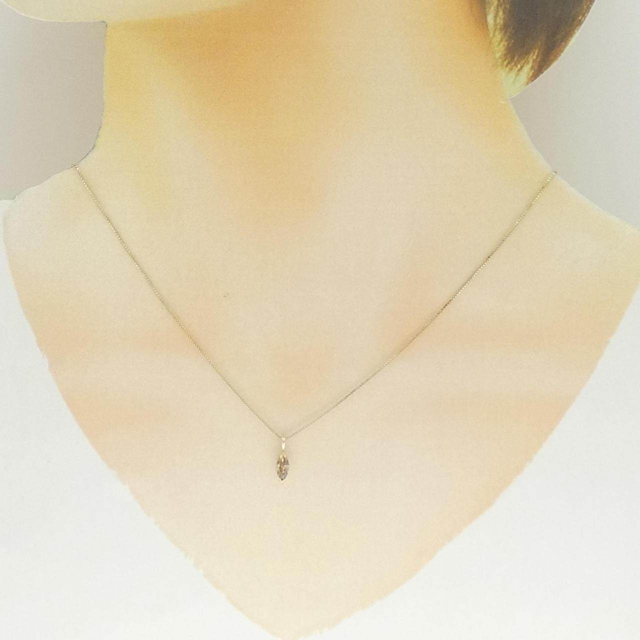 K10イエローゴールドダイヤモンドネックレス